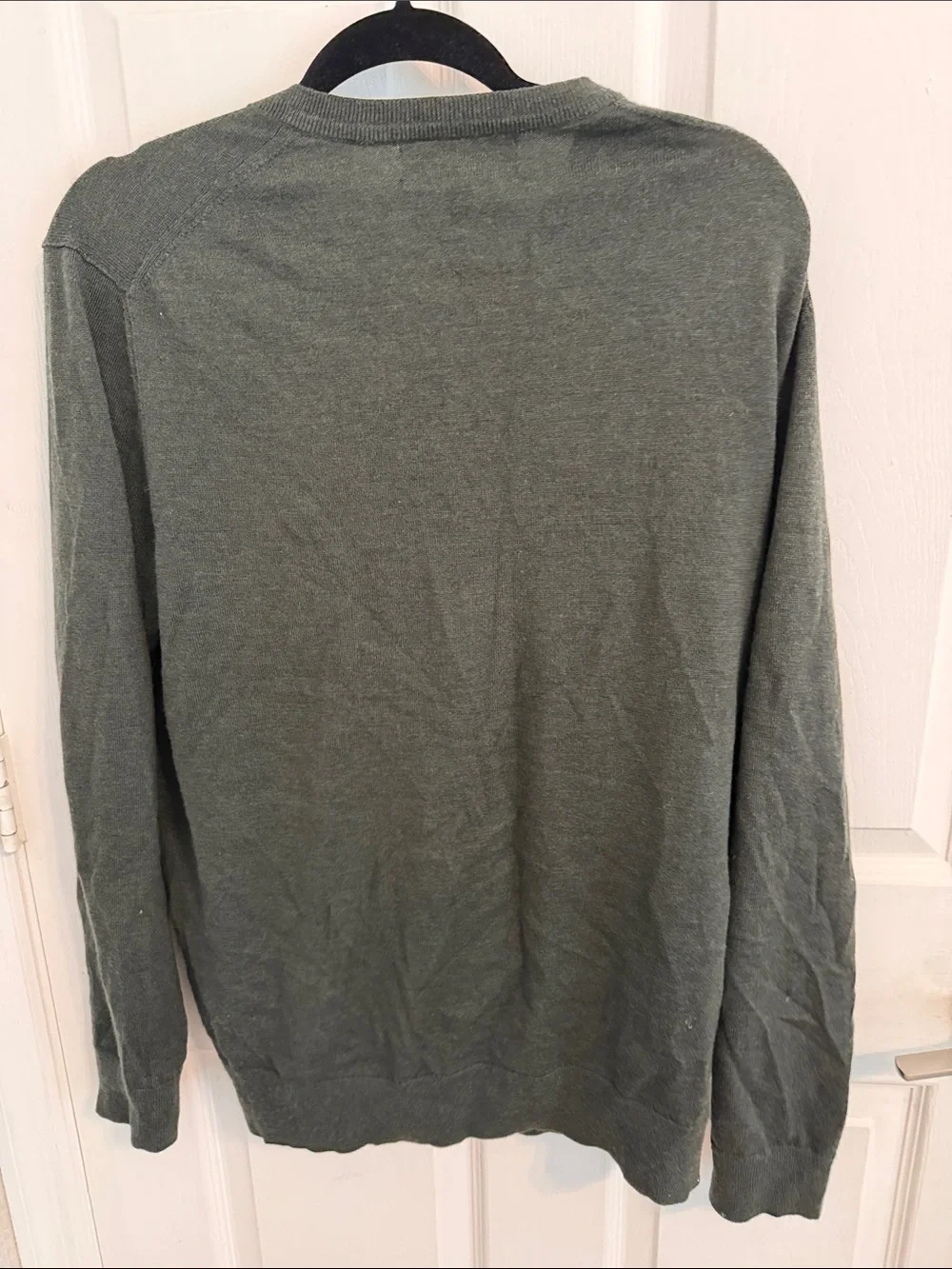 Banana Republic Olive V-Neck Sweater - Men's
